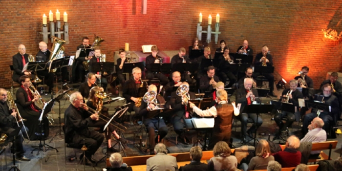 Blick auf den Posaunenchor